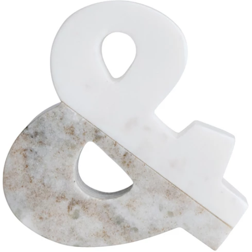 [178521-TT] Marble "&" Accent 6in