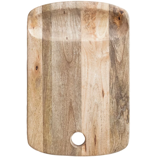 [178524-TT] Mango Wood Serving Board With Catch All Area 18x12in