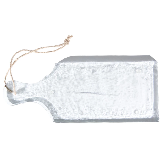 [178528-TT] Textured Glass Serving Board 15x6in