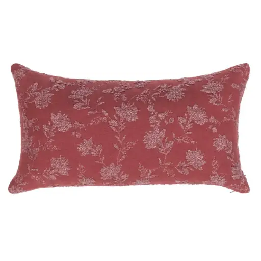 [178598-TT] Rosecliff Pillow Burgundy Red 14x26in