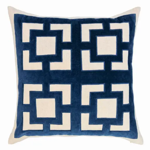 [178602-TT] Corbin Pillow Navy Blue 22x22in