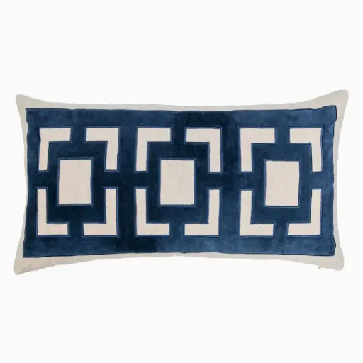 [178603-TT] Corbin Pillow Navy Blue 14x26in