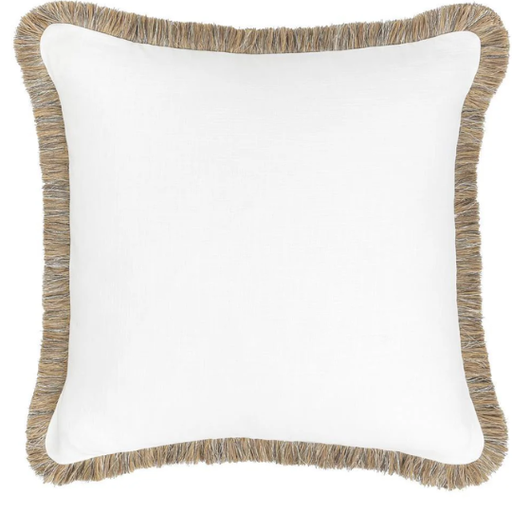 [178615-TT] Cara Pillow Ivory Natural 24x24in