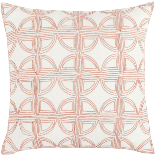 [178622-TT] Elea Pillow Ivory Blush 22x22in