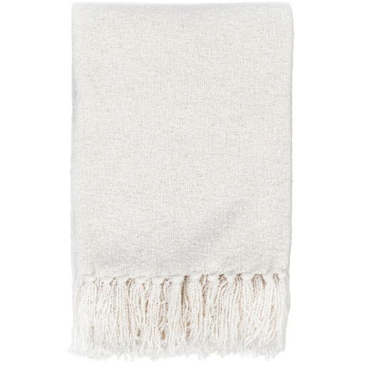 [178625-TT] Aria Boucle Throw Ivory 50x70in