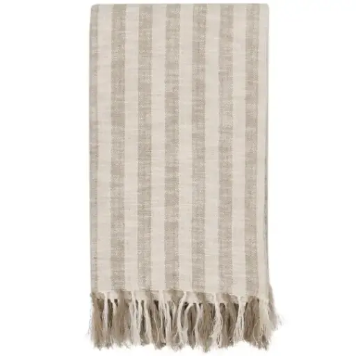 [178626-TT] Linna Throw Ivory Natural 50x70in