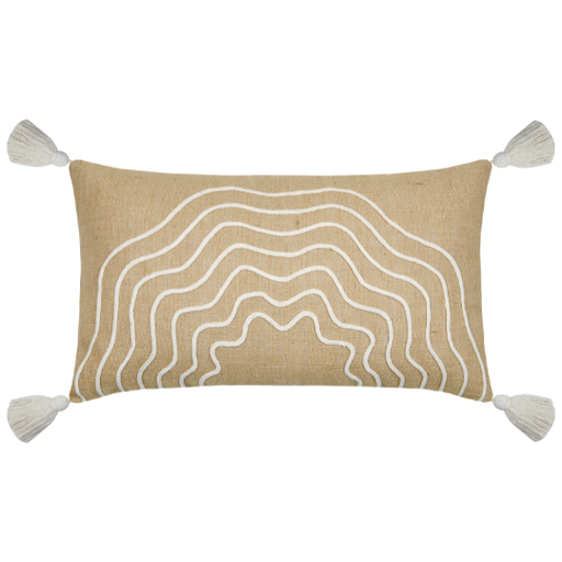 [178675-TT] Balma Bolster Pillow Jute 14x24in
