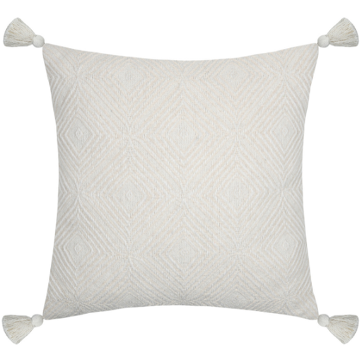 [178681-TT] Balma Pillow Ivory 18x18in
