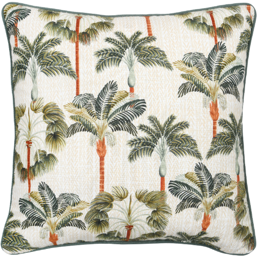 [178689-TT] Casablanca Pillow Palms Multi 18x18in