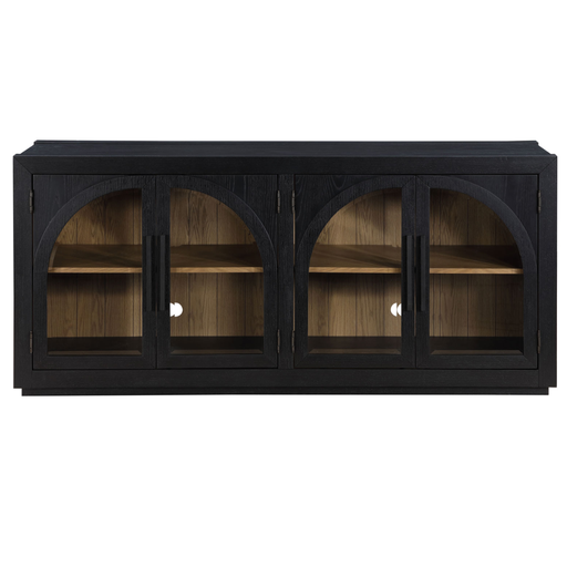 [178707-TT] Magnolia Cathedral Doored Server Black