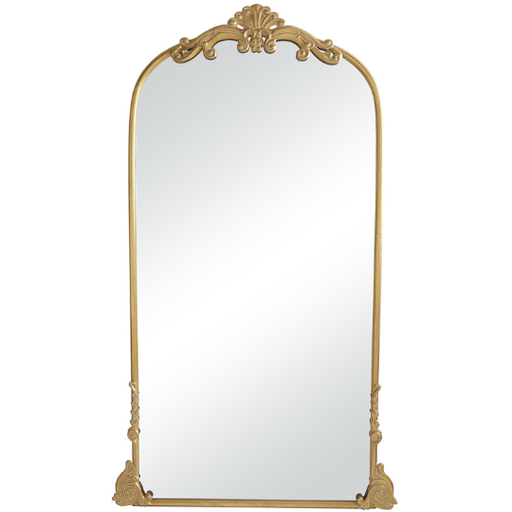 [178799-TT] Ornate Gold Floor Mirror 42x72in