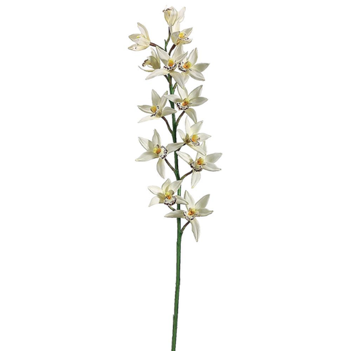 [178821-TT] Cymbidum Orchid Spray Cream 38in