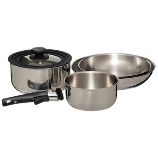 [178846-TT] Cookware Set with Removable Handle 6pcs