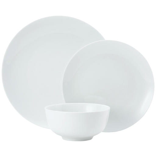 [178951-TT] Chalk Porcelain Dinnerware Set 12pc