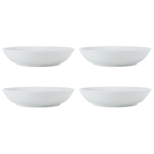 [178953-TT] Chalk Porcelain Pasta Bowl Set 4pc