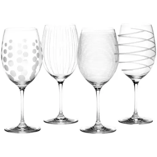 [178957-TT] Cheers Red Wine Glass Set 4pc