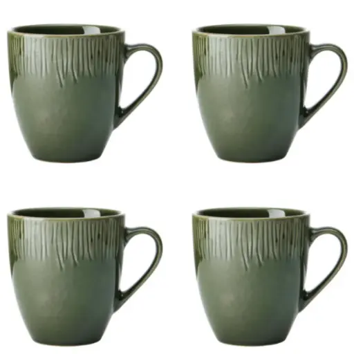 [178968-TT] Jardin Porcelain Mug Set 4pc
