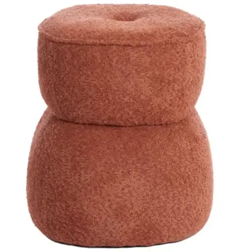 [179505-TT] Leyla Pouf Terra 16x18in