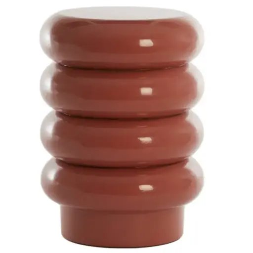 [179508-TT] Mirogi Ceramic Side Table Coral 12x16in