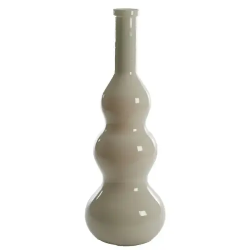 [179520-TT] Venerio Glass Vase Light Beige 30in