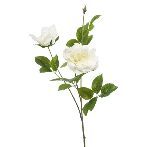 [179542-TT] Rose Liza Spray White 31.5in