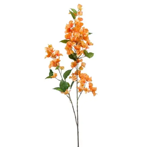 [179555-TT] Bougainvillea Branch Yellow & Orange 46in