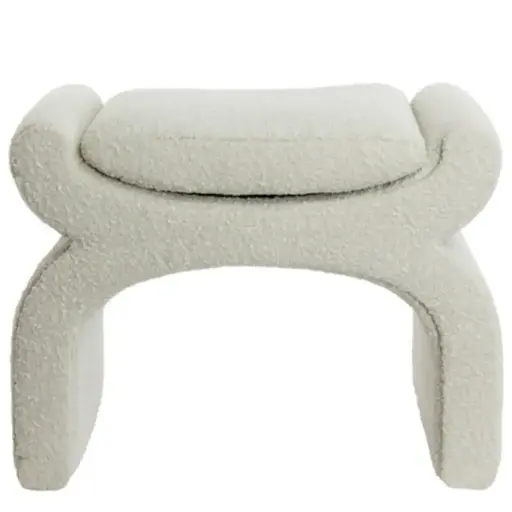 [179608-TT] Nafya Pouf Cream 24x18in