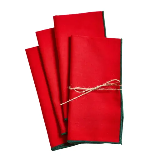 [179637-TT] Colour Pop Napkin Red 4pc