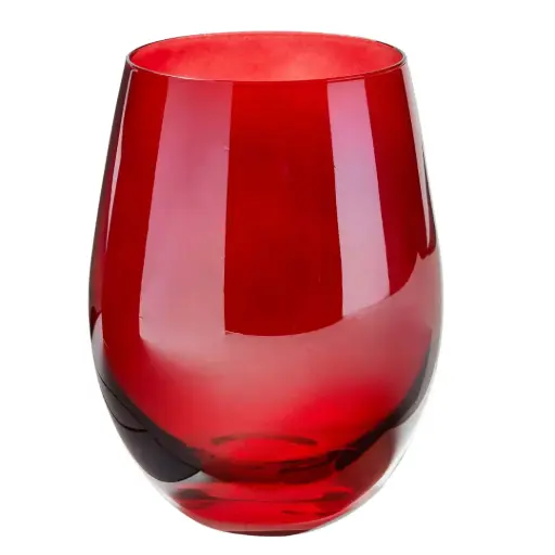 [179643-TT] Celebration Stemless Wine Glass Red