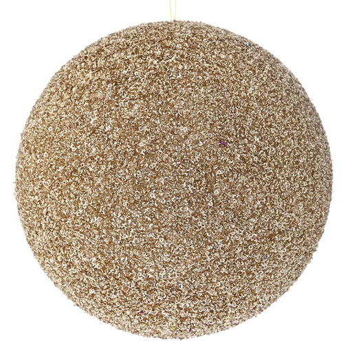 [179660-TT] Glitter Bauble Champagne 10in