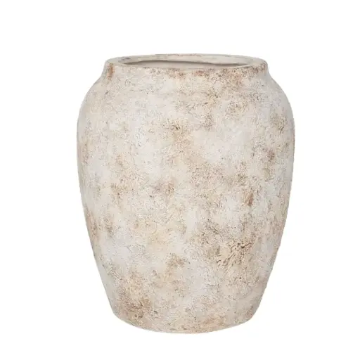 [179820-TT] Scopelos Planter Distressed White 12x14.5in