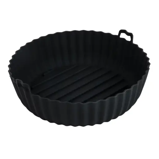 [179865-TT] Silicone Air Fryer Pan Onyx