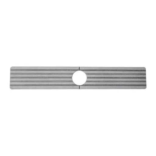 [179870-TT] Ribbed Diatomite Sink Splash Mat Grey