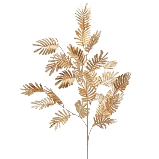 [179901-TT] Fern Metal Branch Gold 43in