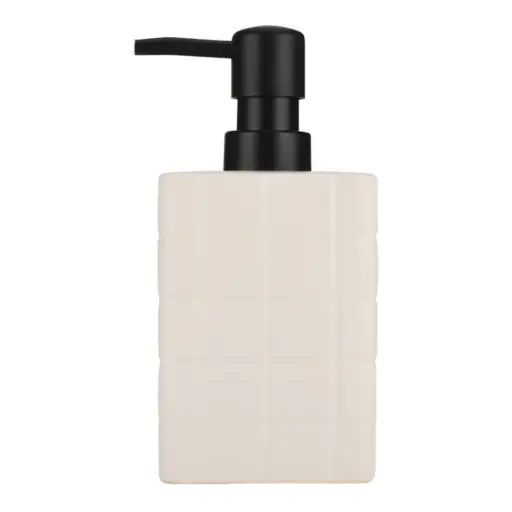 [179888-TT] Tiles Soap Dispenser White