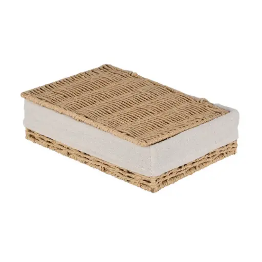 [179967-TT] Botanica Storage Basket with Lid 11x8in