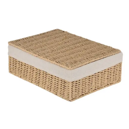 [179970-TT] Botanica Storage Basket with Lid 14x11in