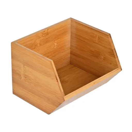 [179993-TT] Stackable Bamboo Organizer 7x6in