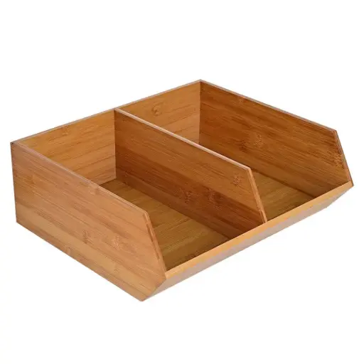 [179995-TT] Stackable Bamboo Organizer 14x12in