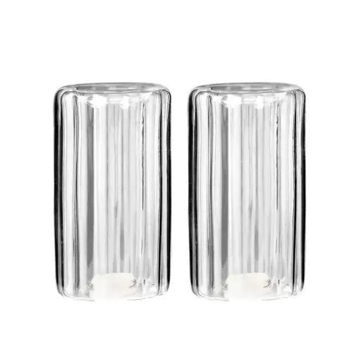 [179998-TT] Allure Glass Salt & Pepper Set 2pc
