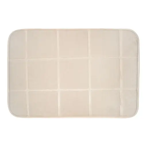 [180009-TT] Tiles Bath Mat Taupe