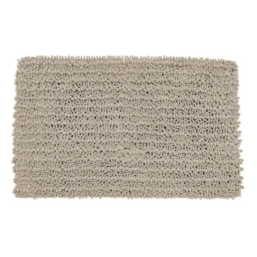 [180012-TT] Shaggy Bath Mat Taupe