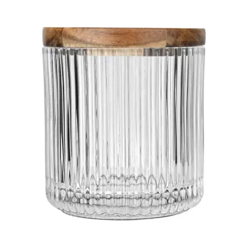 [180014-TT] Allure Glass Cotton Jar