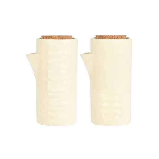 [180042-TT] Allure Stoneware Oil & Vinegar Set 2pc