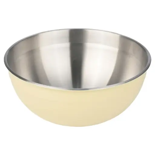 [180043-TT] Allure Stainless Steel Mixing Bowl Ivory 1.4QT