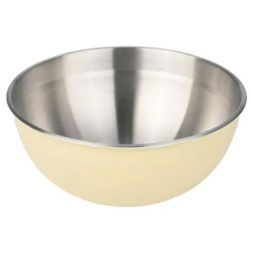 [180045-TT] Allure Stainless Steel Mixing Bowl Ivory  5.2QT