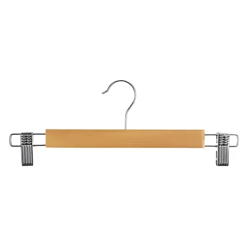 [180055-TT] Wood & Metal Clip Hanger 3pc