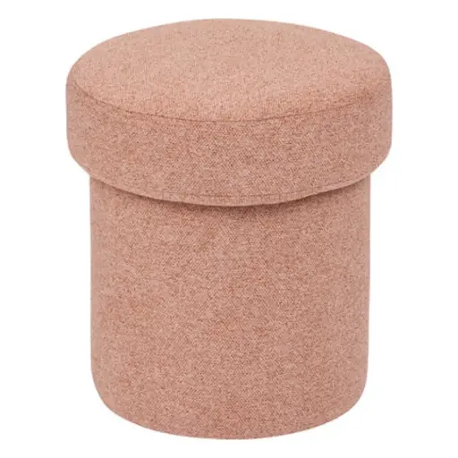 [180097-TT] Terracotta Fabric Pouf