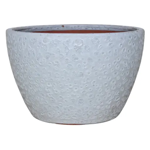 [180142-TT] Lava Planter White 11in
