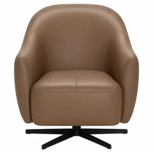 [180228-TT] Tyler Swivel Chair Almond